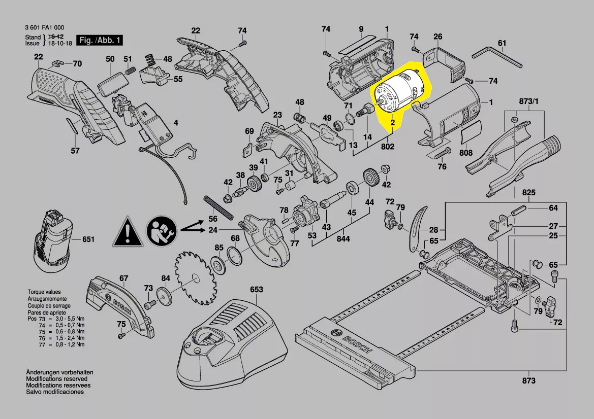 Moteur courant continu réf. 1 607 022 64L BOSCH